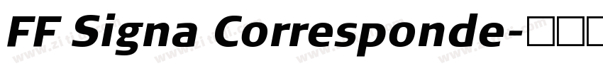 FF Signa Corresponde字体转换